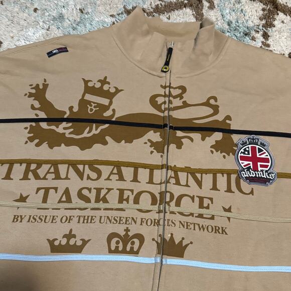 Vintage Akademiks Unseen Forces Full Zip Track Jacket Size 2XL Y2K - Picture 3 of 8